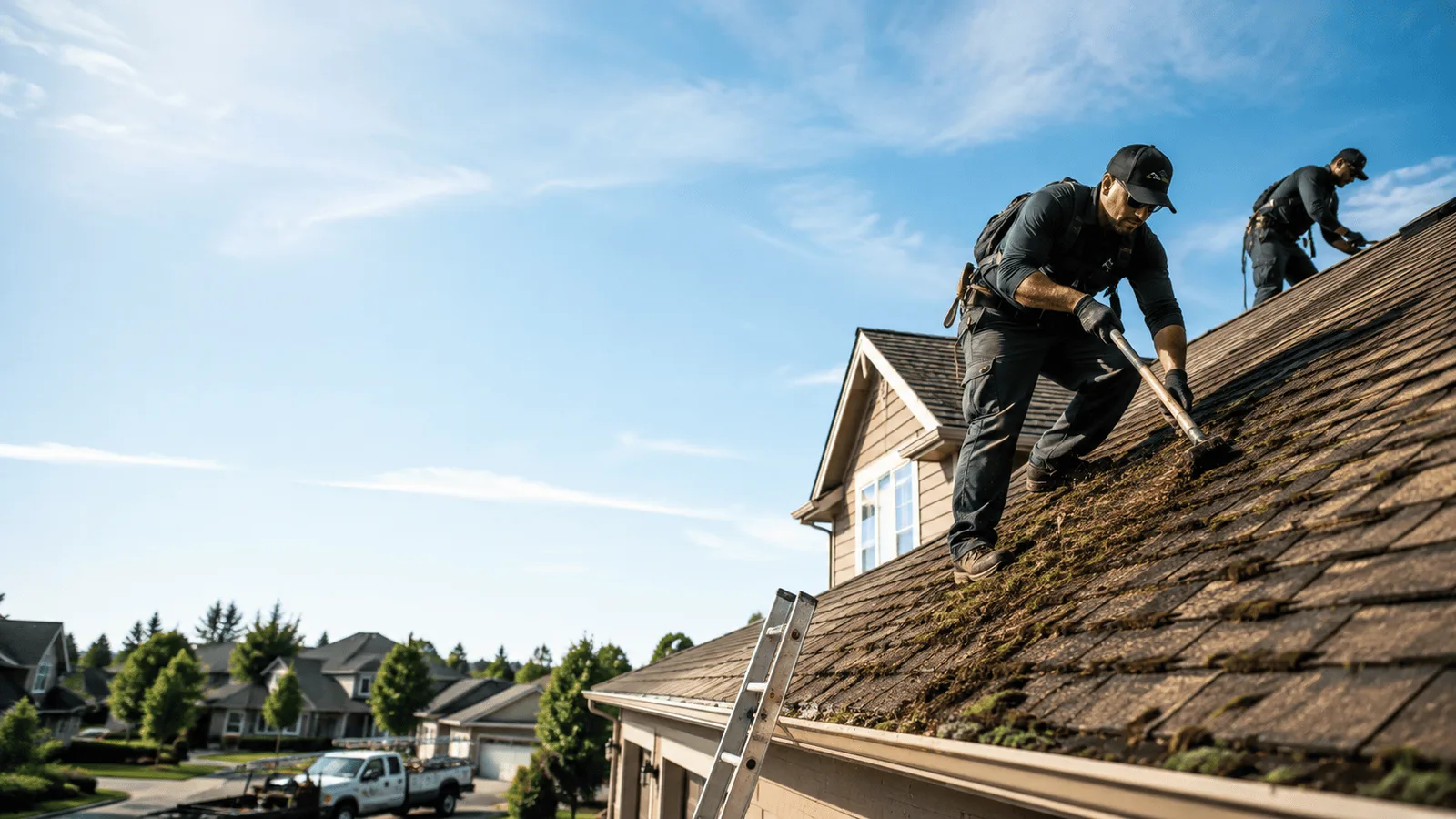 Roof Moss Removal in Collinsville, IL near me